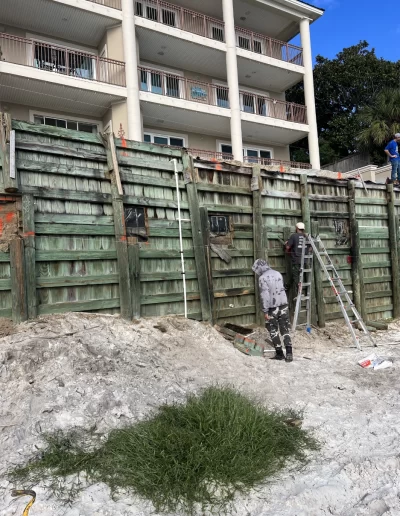Dock Wall Repair